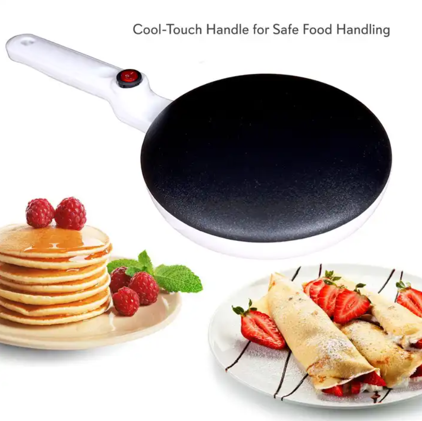 Electric Crispy Cone Egg Roll Maker Waffle Cooking Mold Pancake Maker With Non-Stick Dipping Plate