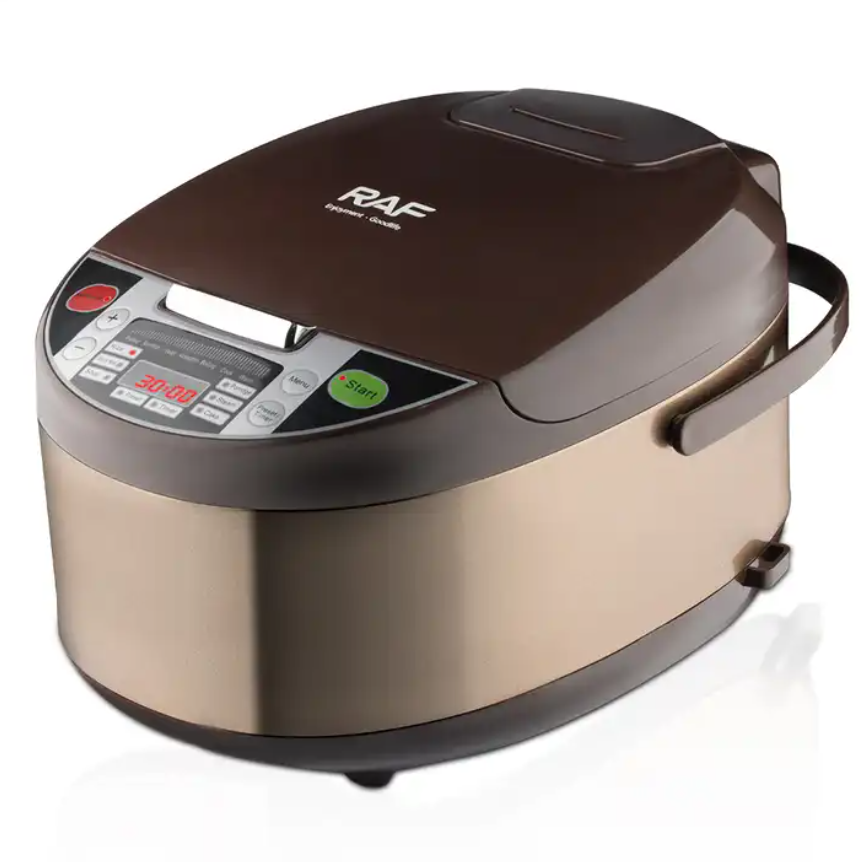 5L Multifunction Digital Programmable Rice Cooker Food Steamer Easy Operate With Steam & Basket