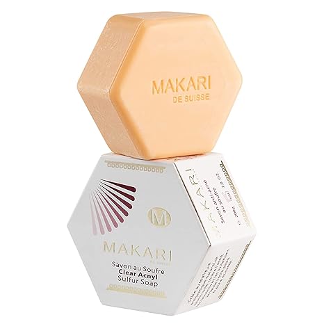 Makari - clarifying sulfur anti-acne cleansing and moisturizing soap 200 GR.