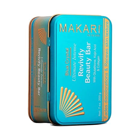 Makari Ultimate Intense Blue Crystal Revivify Beauty Bar Soap 7 oz