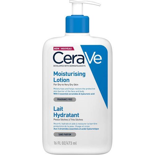 Cerave Moisturizing Lotion Daily Face & Body Moisturizer For Dry To Very Dry Skin, 16oz