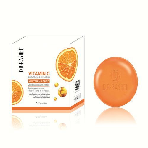 Dr Rashell Vitamin C Brightening &Anti_Aging Whitening Soap- 100g