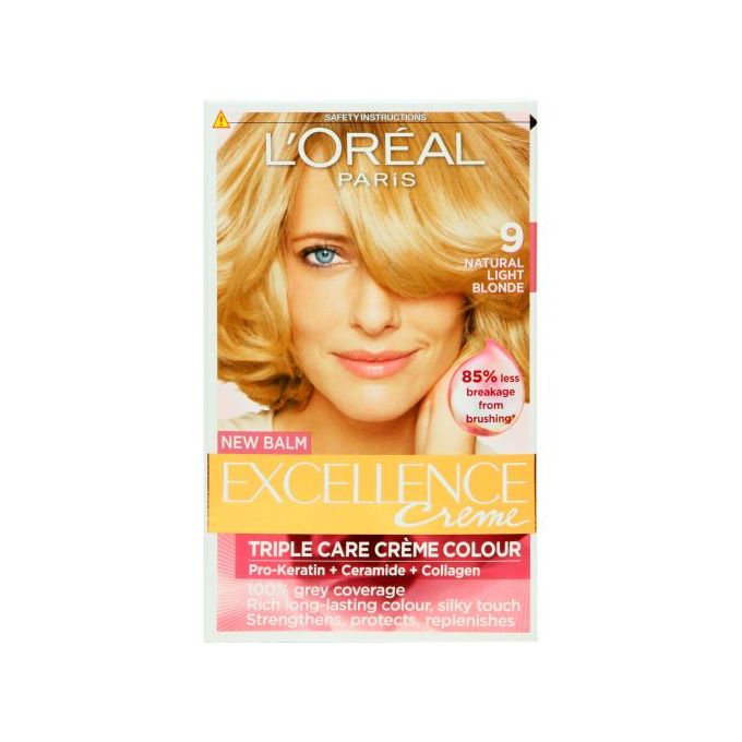 Excellence Creme Hair Colour Natural Light Blonde 9