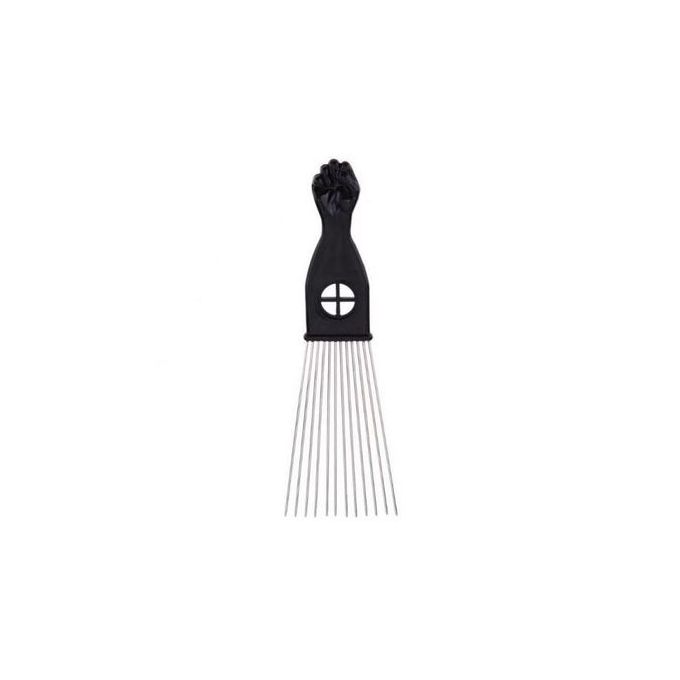 Afro Hair Pick-afro Pick Comb-black Metal