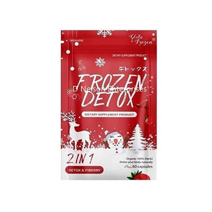 Frozen 2 in 1 Detox & Fiberry Slimming, Organic Herbs for Weight Loss - 60 Capsules