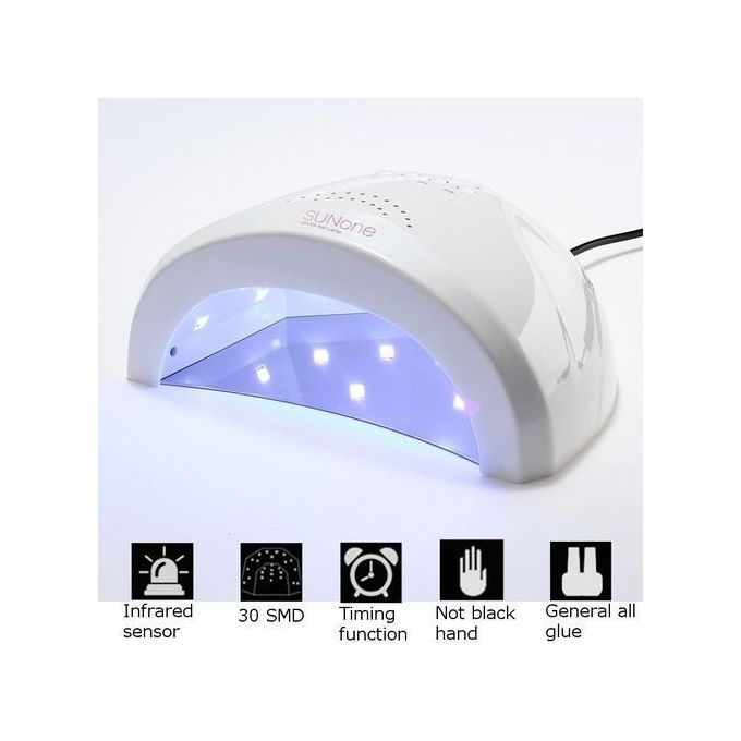 Beauty UV Nail Dryer Gel Polish Lamp Light Manicure Machine White