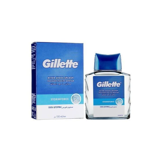 Gillette Storm Force Aftershave Splash For Men 100ml