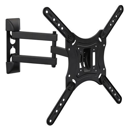 14"-55" Swivel, Tilt & Adjustable Full Motion TV Wall Mount Bracket - Black