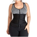 Double Straps Waist Trainer - Black