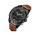 Original Naviforce Faux Leather Strapped Watch - Brown