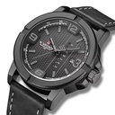 Men's Leather Straps Dated Watch Watch-Black