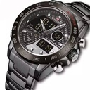 Chronograph Analog And Digital Watch Black