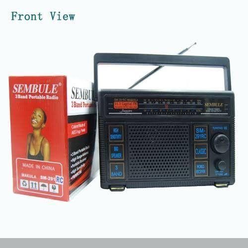 Sembule Portable FM Radio - Black