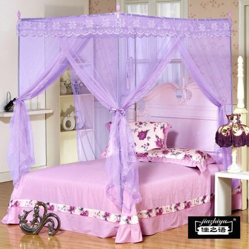 Purple Mosquito Net with Stands