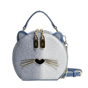 Mini Cute Cat Shape Shoulder Handbag for Girls Fashion Handbag Shoulder Bag