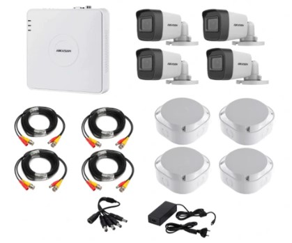 Hikvision 1080P 4 Channel DVR & 4 Bullet Cameras DIY CCTV KIT