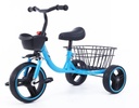 China Factory Wholesale Cheap Kids Bike Child Tricycle 3 Wheel Bicycle for Children with big rear basket - blue