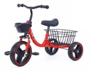 China Factory Wholesale Cheap Kids Bike Child Tricycle 3 Wheel Bicycle for Children with big rear basket - red