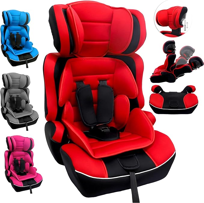 Support Rearward Facing ECE R44 / 04 Certified China Pretty Car Safety Seat for Sale Fits for Kids 0 - 4 Years 0 - 18 Kgs Group 0 +2 - Blue red black