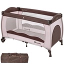 Travel Cot Bed - Brown