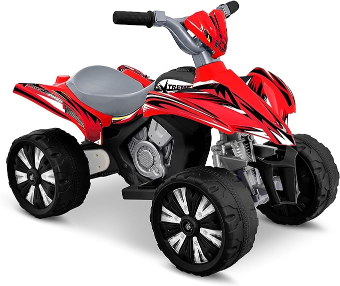 6V Battery Operated Ride On Quad - Red/Black