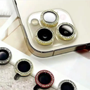 Glitter Diamond Tempered Glass Lens Ring Camera Lens Screen Protector For iPhone 13 12 11