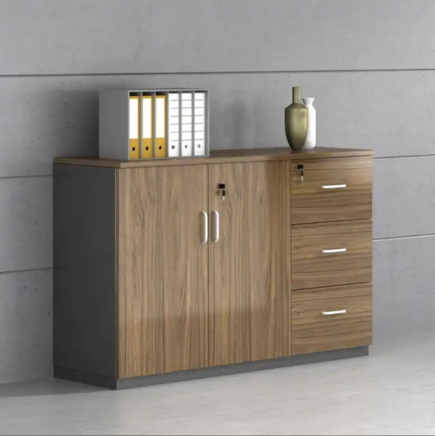 Office Furniture Filing Cabinet Modern Wood Storage Cabinet ,  Small Home Use, Reception Area