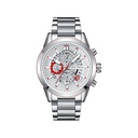 Mini Focus Luxury Chronograph Analog Stylish Watch - Silver