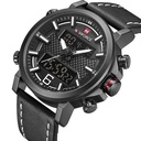 Naviforce Dated Analog And Digital Watch - Black