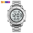 Skmei LED Digital Designer Watch - Silver