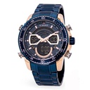 Naviforce Chain Waterproof Dual Watch - Blue