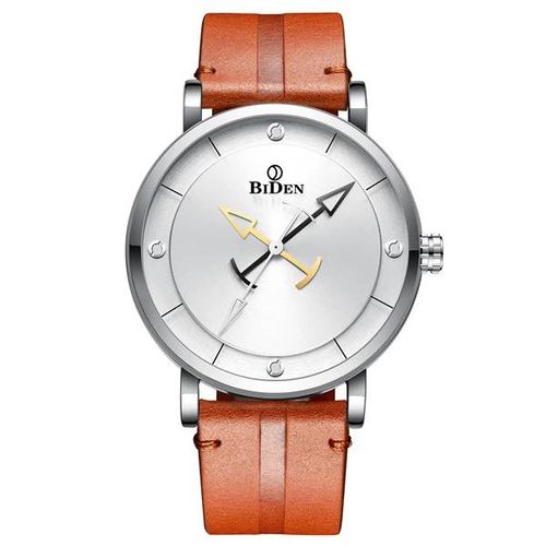 Biden Leather Analog Stylish Waterproof Watch - Brown