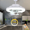 48W AC85-265V Smart Led Ceiling Fan With Light And Remote Control or Wall switch control E22 B27