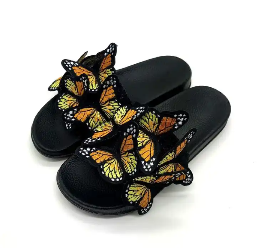 Women  butterfly Fashion Design Outdoor Slippers