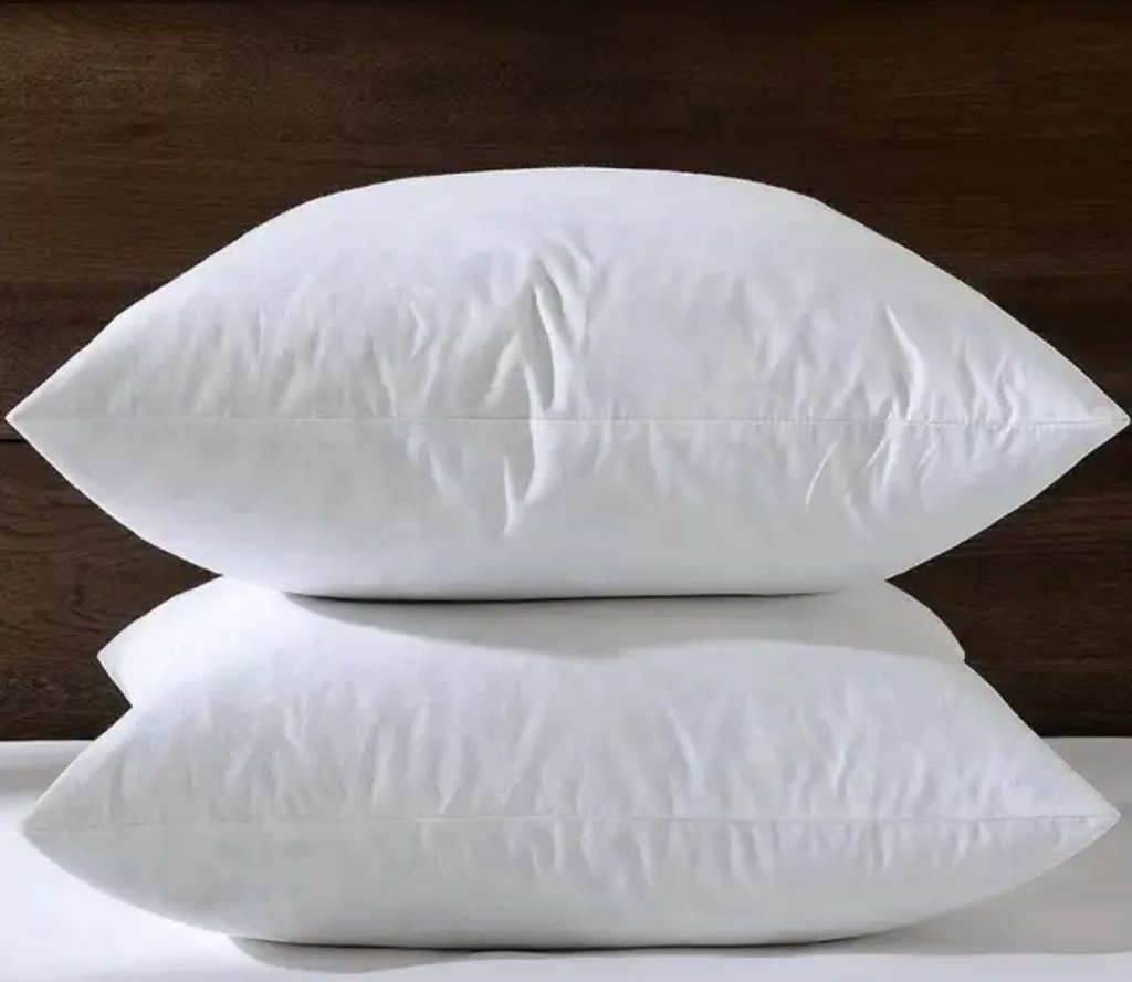 Big Fibre Pillows Pair (2 Pcs) - White.