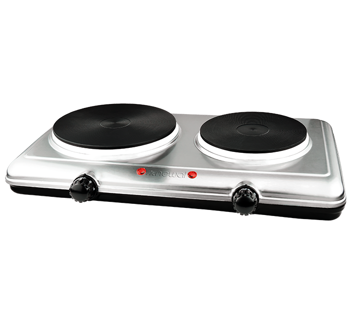 NWL 246 INOX DOUBLE HOT PLATE ( SILVER )