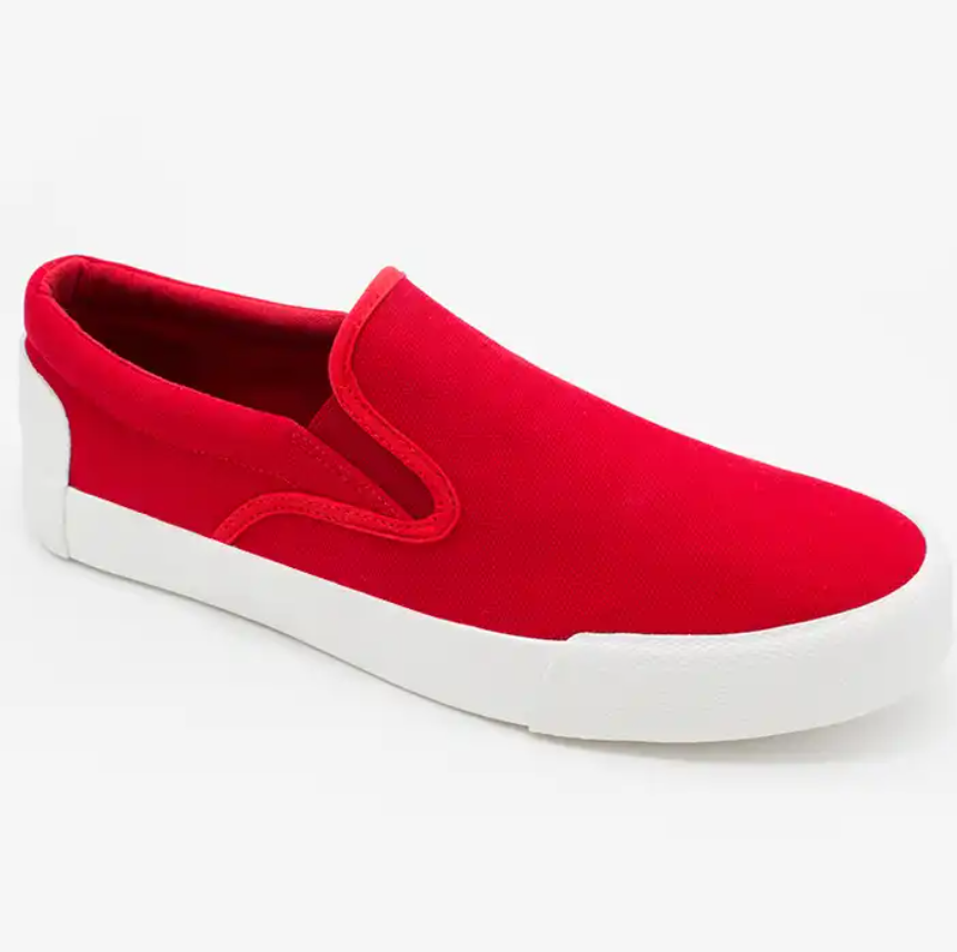 Unisex Slip On Canvas Hard-wearing Casual Canvas , Flat Loafers Shoes