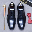 Men Designer Shoes Lace-up Leather Shoes