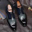 Men Dress High Quality Laces Up Genuine Leather Shoes