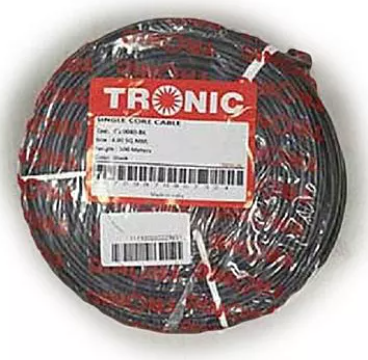 CABLE SINGLE CORE 4.00MM BLACK