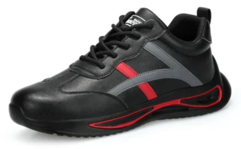 Leather Upper Material and Rubber Outsole Material Good Safety Shoes