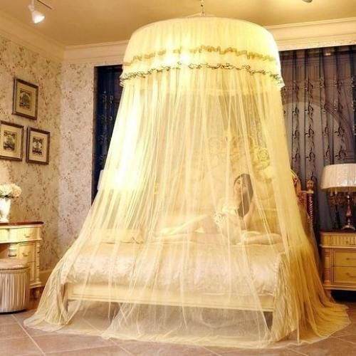 Round Hanging Mosquito Net -Cream