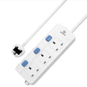 UK standard power socket 3way+3switch UK fused plug surge protector extension socket