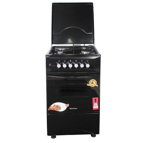 Blueflame C5031BM- 3 Gas + 1 Electric Plate Gas Cooker & Oven 50*50Cm - Black