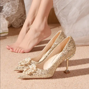 Woman Crystal Bride Wedding Shoes