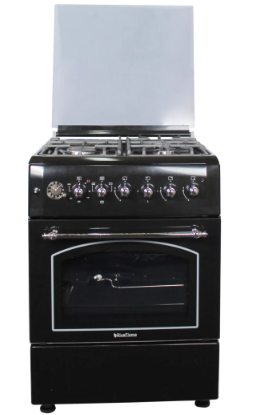 T6031ERF – B Blueflame Rustic Cooker 3-Gas + 1-Electric Plate 60 X 60 - Blackcm