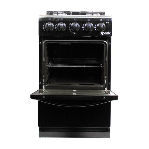 P5040GW-B SPARK Gas oven, Black colour easy clean enamel body,Auto gas ignition system