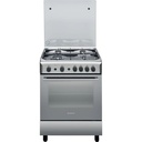 ARISTON A6GG1FX/60/60cms SILVER 4GAS Burners, GAS OVEN