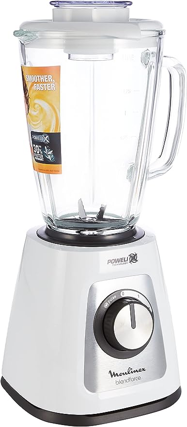 MOULINEX LM438127/600W 1.75l Glass Jar 2 Attachments