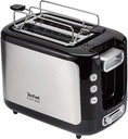 TEFAL TT365027/Express 2 slot with Bun Warmer- Black + Inox